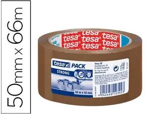 OcasiÃ³n Especial Cinta Adhesiva Tesa Marron Strong 66 Mt X 50 mm para Embalaje Bajo Ruido