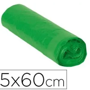 Bolsa Basura Domestica Verde con Autocierre 55 X 60 cm Rollo de 15 Bolsas DevoluciÃ³n Gratuita