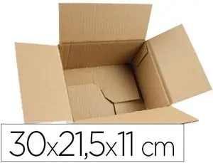 Solo Hoy Caja para Embalar Q-Connect Fondo Automatico Medidas 300X215X110 mm Espesor Carton 3 mm