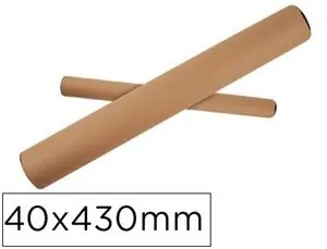 Stock Limitado Tubo de Carton Q-Connect Portadocumentos Tapa Plastico 40X430 mm