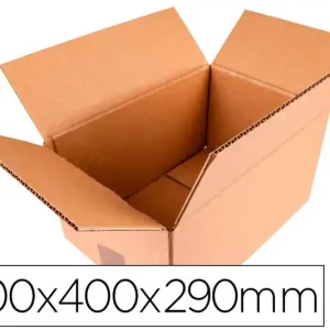 Caja para Embalar Q-Connect Americana Ultrarresistente Carton Canal Doble 7 mm Color Kraft 600X400X290 mm Profesional
