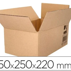 EnvÃ­o Gratis Caja para Embalar Q-Connect Americana Carton Canal Simple 5 mm Color Kraft 350X250X220 mm