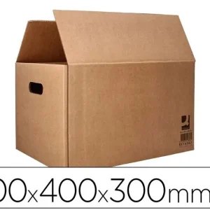 Caja para Embalar Q-Connect Americana con Fondo Automatico y Asas Carton Canal Simple 5 mm Color Kraft Compra Hoy