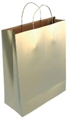 Bolsa de Papel Andina Kraft Liso 40X46X18 cm Crudo/oro a Granel Caja de 200 Comprar En LÃ­nea