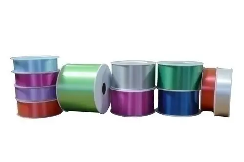 Lujoso Cinta de Regalo de 13 mm Rollo de 10 M Blanco