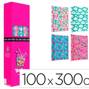 Certificado Papel de Regalo Basika Infantil Rollo de 100 X 300 cm Modelos Surtidos