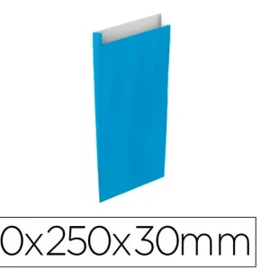 Sobre Papel Basika Celulosa Celeste con Fuelle Xs 120X250X30 mm Paquete de 25 Unidades DevoluciÃ³n Gratuita