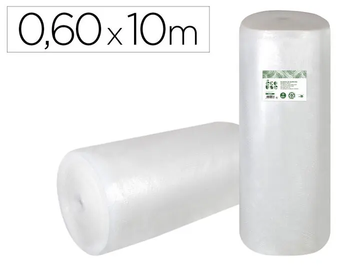 Plastico Burbuja Liderpapel Ecouse 0. 60X10M 30% de Plastico Reciclado Mejor Precio
