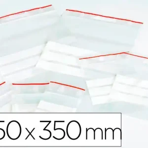 Oferta Bolsa Plastico Autocierre Q-Connect 250X350 mm Paquete de 100 Unidades