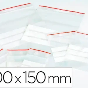 Bolsa Plastico Autocierre Q-Connect 100X150 mm Paquete de 100 Unidades OcasiÃ³n Especial