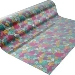 Oferta Limitada Papel de Regalo Pp Bobina Basika 70 cm X 50 M (1,10 Kg Aprox. ) Metalizado Decorado (Ta1702-A 70 Cm)