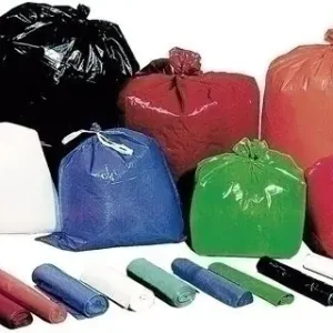 Moderno Bolsa de Basura 115X150 cm Negro Rollo de 10 (Galga 120)