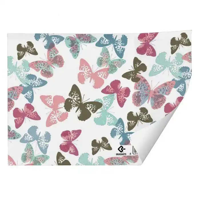 Pliego Papel de Regalo Reciclado 70 X 100 cm Busquets Mariposas Directo De FÃ¡brica