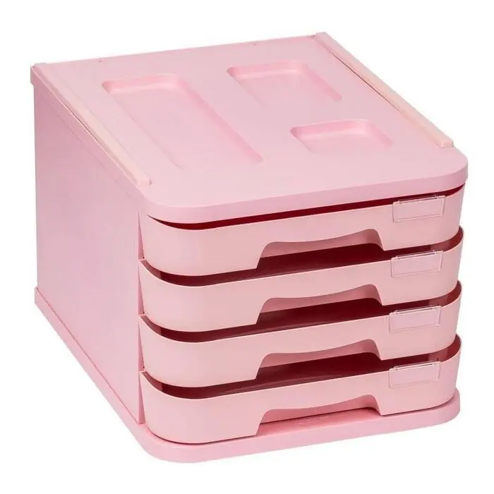 Pago Seguro Mueble 4 Cajones Montado Rosa Pastel