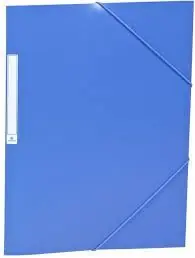 Carpeta Solapas y Gomas Pp Fº Azul Oscuro Bestseller