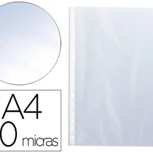 A Buen Precio Funda Multitaladro Q-Connect A4 50 Mc Cristal Bolsa 10 ud