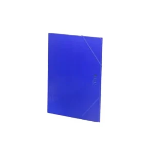 Carpeta Solapas y Gomas Carton Luz Folio Azul Hecho A Mano