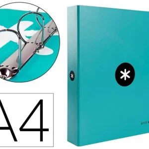 Carpeta 4 Anillas 40 mm Antartik A4 Menta Devolución Gratuita