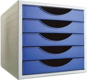 Fichero 5 Cajones Archivotec 4005 Azul 260X270X340 mm Bestseller