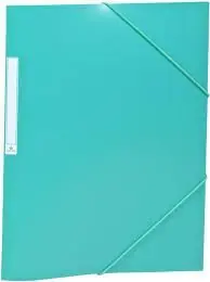 Carpeta Solapas y Gomas Pp Fº Menta Artesanal