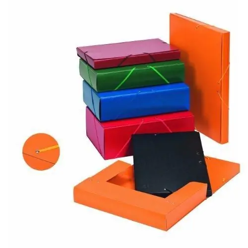 Carpeta Proyectos Lomo 5 cm Rojo Lujoso