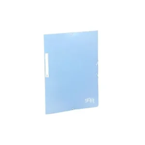 Auténtico Carpeta Solapas y Gomas Fº Pp Soft con Etiqueta Turquesa