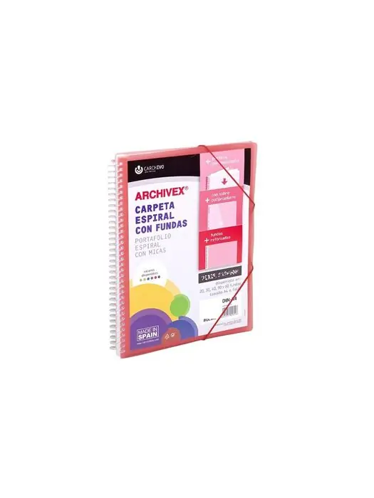 Carpeta Espiral 30 Fundas Archivex-Star Canguro Rojo Ocasión Especial