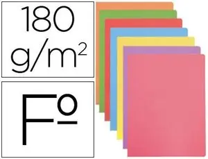 Subcarpeta Gio Folio 180 Gr Colores Surtidos Paq 50 ud Edición Limitada
