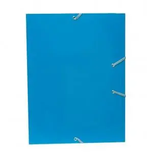 Carpeta Campus Carton Fº Gomas y Solapas Azul Brillo Venta Final