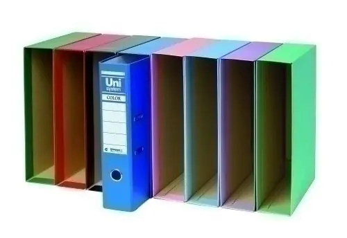 Más Vendido Caja para Archivador Unisystem Fº 86 mm Rojo