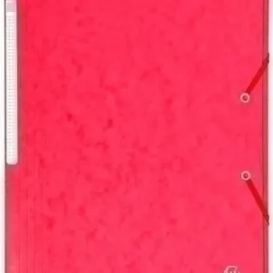 Carpeta de Gomas y Solapas Exacompta Maxi Carton A4 con Etiqueta Rojo Precio Económico