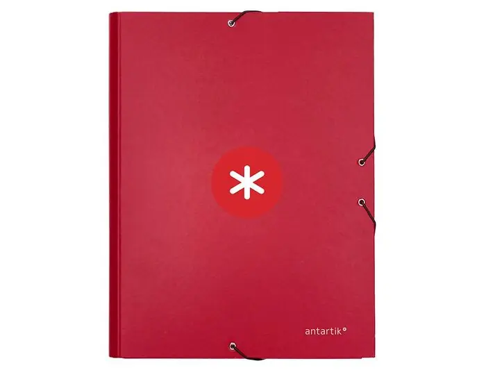 Oferta De Temporada Carpeta Antartik Gomas A4 3 Solapas Carton Forrado Frambuesa