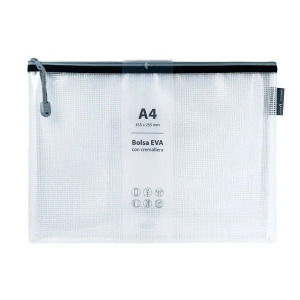 Popular Bolsa Zipper Bag A4 Grafoplas Eva Negro