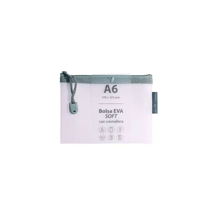 Mejor Precio Bolsa Zipper Bag Check Grafoplas Eva Soft Mate Rosa