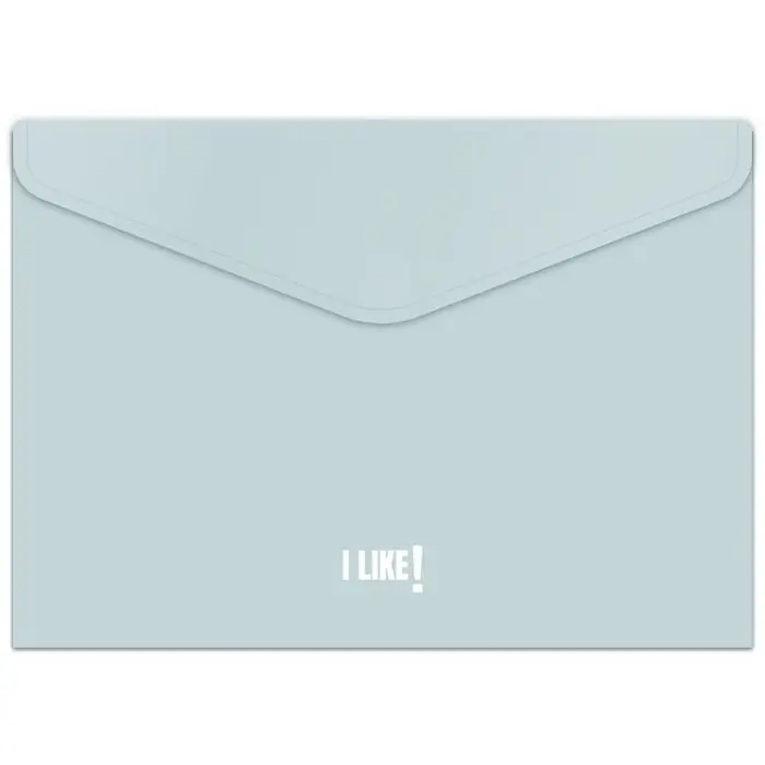 Sobre Broche Fº Plus Pp Opaco I Like 3 Azul Claro Gran Oferta