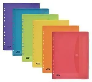 Sobre Multitaladro con Velcro A4 Oxford Pastel Colores Surtidos Auténtico