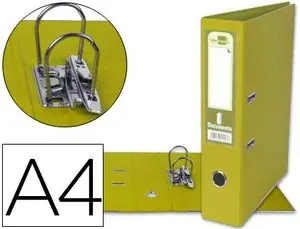 Archivador Palanca Liderpapel A4 75 mm Forrado Pvc con Rado Amarillo Ocasión Especial
