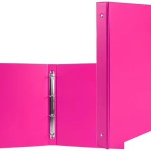 Carpeta 4 Anillas 25 mm A5 Liderpapel Carton Forrado Pvc Fucsia Máxima Calidad