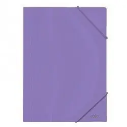 Carpeta Gomas Pp A4 Opaco Morado Última Versión