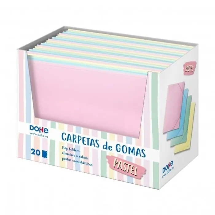 Oferta Flash Carpeta Pp Gomas A4 Amarillo Pastel