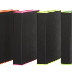 Solo Por Tiempo Limitado Carpeta 4 Anillas 40Mm Pardo Borde Neon Colores Surtidos