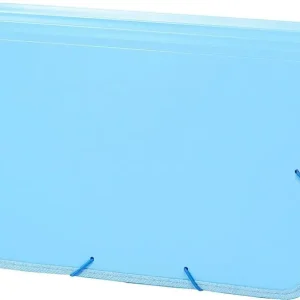 Acordeon Fº 13 Dptos Pp Soft con Ribete y Goma Azul Alta Calidad