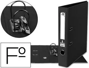 Archivador Palanca Liderpapel Folio Pvc 52 mm Negro Devolución Gratuita