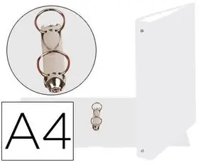 Carpeta de 2 Anillas 30Mm Redondas Exacompta Din A4 Carton Forrado Blanco Artesanal