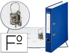 Archivador de Palanca Esselte Carton Forrado Pvc Folio Lomo de 50 mm con Rado Azul Oferta Limitada