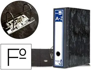 Archivador de Palanca Liderpapel Carton Forrado Folio Jaspeado Negro con Caja Classic Blue Comprar En Línea