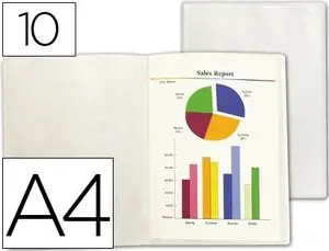 Mejor Precio Carpeta Liderpapel 10 Fundas Pp A4 Traslucida Transparente Frosty