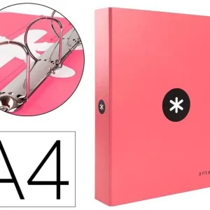 Garantía De Devolución De Dinero Carpeta 4 Anillas 40 mm Antartik A4 Coral