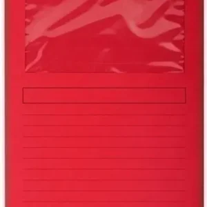Subcarpeta Ventana A4 120 Gr Exacompta Rojo Claro Paquete 25 ud Máxima Calidad