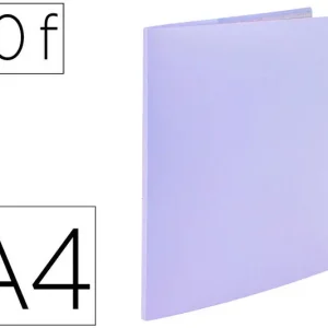 Bestseller Carpeta Liderpapel Escaparate 80 Fundas Polipropileno Din A4 Lavanda Opaco